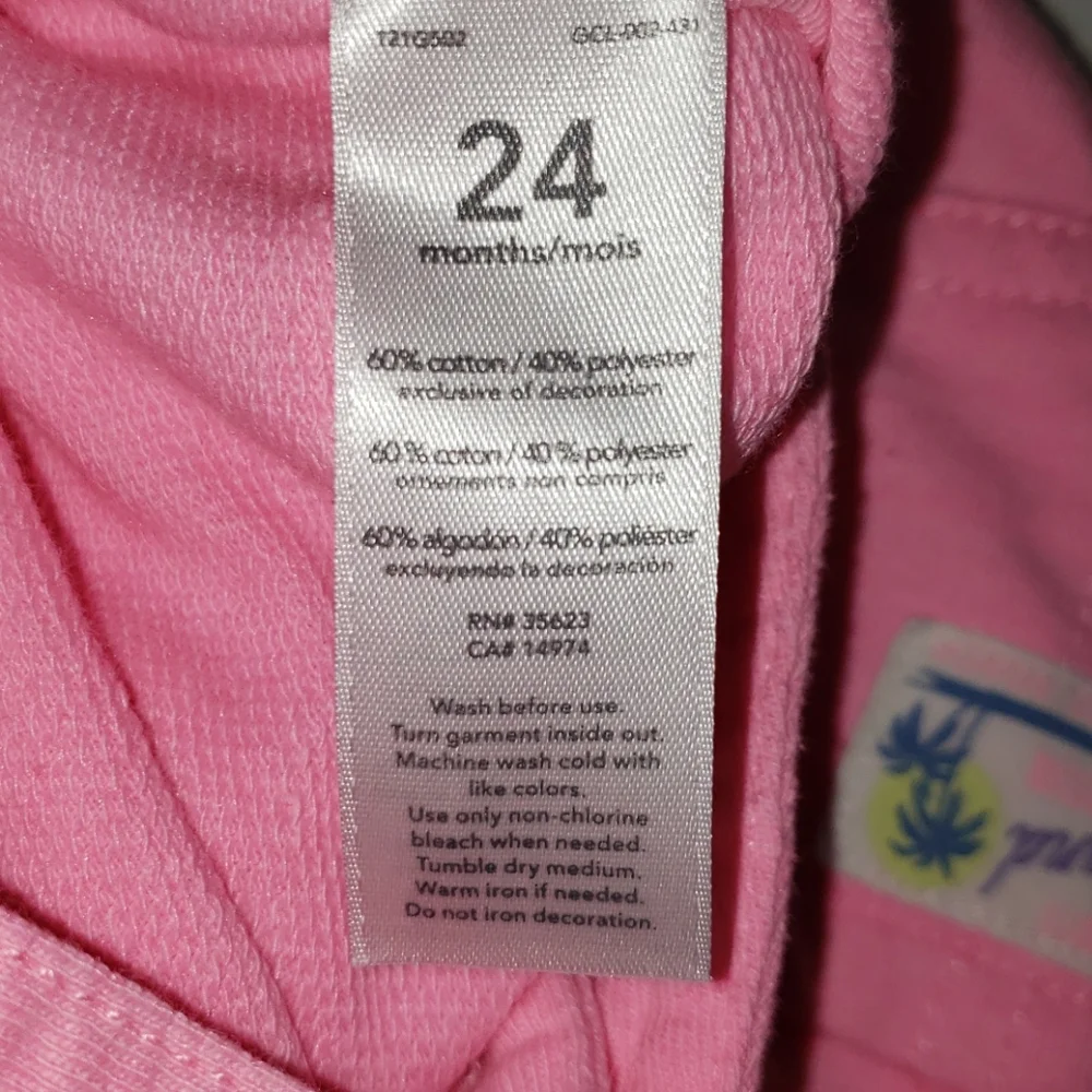Carter's Bright Bubblegum Pink Short Overalls, Size 24 Months